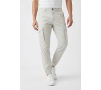 Cargohose JACK & JONES "JPSTPAUL JJFLAKE CARGO NOOS", Herren, Gr. 30, Länge 32, glacier gray, Web, Obermaterial: 98% Baumwolle, 2% Elasthan, unifarben, regular fit lang, Hosen Cargohose, Baumwollmisch