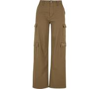 Cargohose KARL KANI "Karl Kani Damen", Damen, Gr. L, US-Größen, grün (olive), 100% Baumwolle, loose fit, Hosen (99532630-L) olive