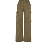 Cargohose KARL KANI "Karl Kani Damen", Damen, Gr. M, US-Größen, braun (olive), 100% Baumwolle, loose fit, Hosen Cargohose (71426831-M) olive