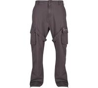 Cargohose KARL KANI "Karl Kani Herren", Herren, Gr. S, US-Größen, grau (anthrazit), 100% Baumwolle, unifarben, normal, Hosen Cargohose (76856527-S) anthrazit