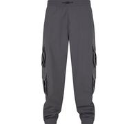 Cargohose KARL KANI "Karl Kani Herren", Herren, Gr. S, US-Größen, grau (anthrazit), 100% Polyamid, unifarben, normal, Hosen Cargohose (77374225-S) anthrazit