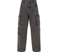 Cargohose KARL KANI "Karl Kani Karl Kani Og Baggy Cargo Pants", Herren, Gr. M, US-Größen, grau, 100% Baumwolle, unifarben, normal, Hosen Cargohose (24843624-M) grau