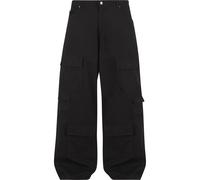Cargohose KARL KANI "Karl Kani KK OG Multipocket Twill Cargopants", Damen, Gr. M, US-Größen, schwarz, 100% Baumwolle, unifarben, normal, Hosen Cargohose (18615464-M) schwarz