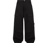 Cargohose KARL KANI "Karl Kani KK OG Multipocket Twill Cargopants", Damen, Gr. XL, US-Größen, schwarz, 100% Baumwolle, unifarben, normal, Hosen Cargohose (18615464-XL) schwarz