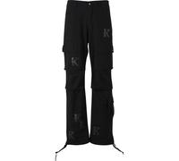 Cargohose KARL KANI "Karl Kani KKPatch Multipocket Cargo Pants", Herren, Gr. L, US-Größen, schwarz, 100% Baumwolle, normal, Hosen Cargohose (90197248-L) schwarz