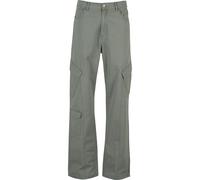 Cargohose KARL KANI "Karl Kani OG K Slanted Pocket Cargo Pants", Herren, Gr. XL, US-Größen, grau (olive), 100% Baumwolle, unifarben, normal, Hosen Cargohose (12585340-XL) olive