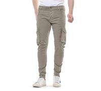 Cargohose LE TEMPS DES CERISES "ALBAN", Damen, Gr. 28, US-Größen, braun, 96% Baumwolle, 4% Elasthan, unifarben, lang, Hosen Cargohose, in klassischem Design (88232247-28) braun