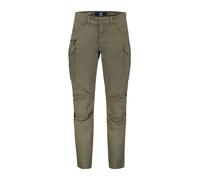 Cargohose LERROS "Cargo Pants FRASER", Herren, Gr. 31, Länge 36, grün (aged olive), 97% Baumwolle, 3% Elasthan, regular fit, Hosen Cargohose (37364815-31) aged olive