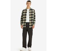 Cargohose LEVI'S "XX CARGO STRAIGHT", Herren, Gr. 30, Länge 32, schwarz (meteorite), Web, Obermaterial: 100% Baumwolle, straight fit lang, Hosen Cargohose, Gesäß- und Cargo- Taschen mit Patten (621959