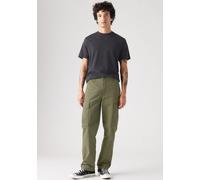 Cargohose LEVI'S "XX CARGO STRAIGHT", Herren, Gr. 34, Länge 34, grün (olive night), Web, Obermaterial: 100% Baumwolle, straight fit lang, Hosen Cargohose, Gesäß- und Cargo- Taschen mit Patten (7386812