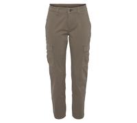 Cargohose MAC "RICH", Damen, Gr. 46, N-Gr, grün (mat grün), Obermaterial: 97% Baumwolle, 3% Elasthan, knöchelfrei, Hosen Cargohose (49253905-46)