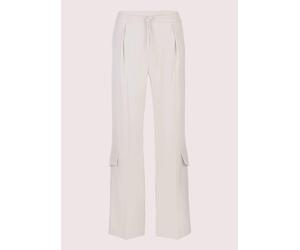 Cargohose MADELEINE "Cargo-Hose Schlupfhose mit ausgestelltem Bein", Damen, Gr. 20, N + K Gr, weiß (wollweiß), Obermaterial: 63% Polyester PES. 32% Viskose CV. 5% Elasthan EL., Modern, normal, Hosen C