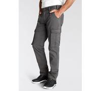 Cargohose MAN'S WORLD, Herren, Gr. 54, N-Gr, grau, Obermaterial: 100% Baumwolle, unifarben, bequem lang, Hosen Cargohose, mit aufgesetzten Taschen (250288-54) grau