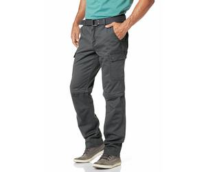 Cargohose MAN'S WORLD, Herren, Gr. 68, N-Gr, grau, Obermaterial: 100% Baumwolle, unifarben, bequem lang, Hosen Cargohose, mit Zip-Off Funktion, Topseller (846974-68) grau