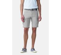 Cargohose MEYER "B-Orlando 1-3040", Herren, Gr. 25, Normalgrößen, grau, 96% Baumwolle, 4% Elasthan, unifarben, regular fit kurz, Hosen Cargohose, in Regular-Fit (55273450-25) grau