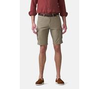 Cargohose MEYER "B-Orlando 1-3040", Herren, Gr. 48, Normalgrößen, schlamm, 96% Baumwolle, 4% Elasthan, unifarben, regular fit kurz, Hosen Cargohose, in Regular-Fit (37651452-48) schlamm