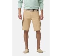 Cargohose MEYER "B-Orlando 1-3040", Herren, Gr. 54, Normalgrößen, kamel, 96% Baumwolle, 4% Elasthan, unifarben, regular fit kurz, Hosen Cargohose, in Regular-Fit (59449724-54) kamel
