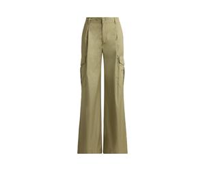 Cargohose mit Bundfalten und weitem Bein 42 Green
