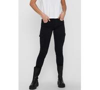 ONLY Damen Cargohose schwarz, Größe 38, Länge 34, 4533635 Schwarz W38/L34