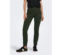 Cargohose ONLY "ONLMISSOURI REG ANK CARGO PNT NOOS", Damen, Gr. 34 (XS), Länge 30, grau (rosin), Web, Obermaterial: 98% Baumwolle, 2% Elasthan, unifarben, schmal knöchellang, Hosen Cargohose, mit Stre