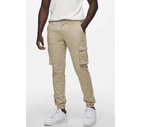 ONLY & SONS Herren Cargo Hose ONSCAM Stage 6687 - Tapered Fit - Grau W27-W38, Größe:28W / 30L, Farbe:Chinchilla 22016687