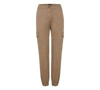 Cargohose OXMO "Cargohose OXCoco", Damen, Gr. XXL, N-Gr, beige (dune), Obermaterial: 98% Baumwolle CO. 2% Elasthan EL., Hosen Cargohose (10063653-XXL) dune