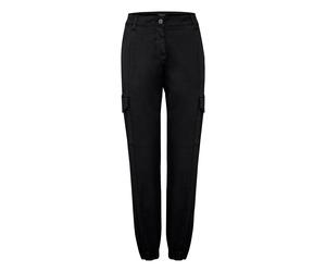 Cargohose OXMO "Cargohose OXCoco", Damen, Gr. XXL, N-Gr, schwarz, Obermaterial: 98% Baumwolle CO. 2% Elasthan EL., Hosen Cargohose (78347833-XXL) schwarz