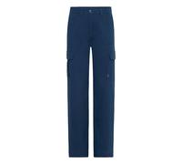 Cargohose OXMO "Cargohose OXIben", Damen, Gr. 44/32, Länge 32, blau (marineblaus), Obermaterial: 98% Baumwolle CO. 2% Elasthan EL., Hosen Cargohose (65613501-44) marineblaus