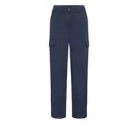 Cargohose OXMO "Cargohose OXLoco", Damen, Gr. M, N-Gr, blau (total eclipse), Obermaterial: 98% Baumwolle CO. 2% Elasthan EL., Hosen Cargohose (22569666-M) total eclipse