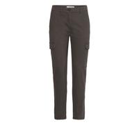 Cargohose OXMO "Cargohose OXPALER", Damen, Gr. 36, N-Gr, grau (ebony), Obermaterial: 98% Baumwolle CO. 2% Elasthan EL., Hosen Cargohose (27151835-36) ebony