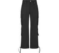 Cargohose PEQUS "PEQUS PEQUS Island Defender Cargo", Herren, Gr. M, US-Größen, schwarz, 99% Baumwolle, 1% Polyurethan, unifarben, loose fit, Hosen Cargohose (61628418-M) schwarz