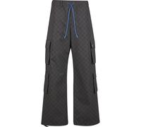 Cargohose PEQUS "PEQUS PEQUS Monogram Cargo", Damen, Gr. XL, US-Größen, schwarz, 100% Polyester, loose fit, Hosen Cargohose (19121727-XL) schwarz