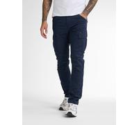 Cargohose PETROL INDUSTRIES, Herren, Gr. 31, Länge 34, blau (navy blau), Web, Obermaterial: 98% Baumwolle, 2% Elasthan, normal lang, Hosen (73172544-31) navy blau