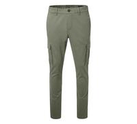 Cargohose PIERRE CARDIN "PC-Cean", Herren, Gr. 36, Länge 32, grün (dusty olive), Web, Obermaterial: 97% Baumwolle, 3% Elasthan, unifarben, bequem lang, Hosen Cargohose, mit hohem Komfort dank Stretch