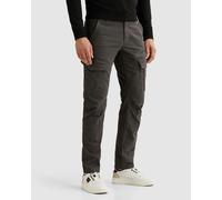 Cargohose PME LEGEND "Nordrop Stretch Twill", Herren, Gr. 34, Länge 34, grau (turbulence), Twill, Obermaterial: 97% Baumwolle, 3% Elasthan, unifarben, regular fit knöchellang, Hosen Cargohose, mit Log