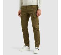Cargohose PME LEGEND "Nordrop Stretch Twill", Herren, Gr. 42, Länge 34, grün (olive night), Twill, Obermaterial: 97% Baumwolle, 3% Elasthan, unifarben, regular fit knöchellang, Hosen Cargohose, mit Lo
