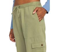 Cargohose ROXY "Precious", Damen, Gr. XS, grün (oil grün), 51% Baumwolle, 49% Lyocell, Hosen Cargohose (86661438-XS) oil grün