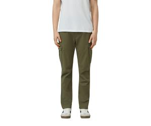 Cargohose S.OLIVER, Herren, Gr. XXL, N-Gr, dunkelgrün, Web, Obermaterial: 97% Baumwolle, 3% Elasthan, unifarben, bootcut fit lang, Hosen Cargohose, mit Stretch (48239933-XXL) dunkelgrün