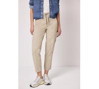Cargohose STREET ONE, Damen, Gr. 46, Länge 28, beige (cobble stone), Stoff, 60% Lyocell, 37% Baumwolle, 3% Elasthan, unifarben, loose fit knöchelfrei, Hosen Cargohose, im Cargo-Style (40089137-46) cob