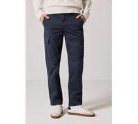 Cargohose STREET ONE MEN, Herren, Gr. 36, Länge 32, night blau, Web, 98% Baumwolle, 2% Elasthan, unifarben, straight fit lang, Hosen Cargohose, aus Baumwolle mit Stretchanteil (96144662-36) night blau