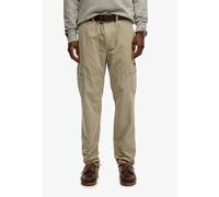 Cargohose SUPERDRY "RIPSTOP LIGHT CARGO PANT", Damen, Gr. 33, Länge 32, abbey stone, Web, Obermaterial: 100% Baumwolle, unifarben, regular fit knöchellang, Hosen Cargohose (11205813-33) abbey stone