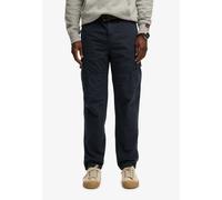 Cargohose SUPERDRY "RIPSTOP LIGHT CARGO PANT", Herren, Gr. 34, Länge 32, eclipse navy, Web, Obermaterial: 100% Baumwolle, regular fit knöchellang, Hosen Cargohose (46262114-34) eclipse navy
