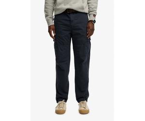 Cargohose SUPERDRY "RIPSTOP LIGHT CARGO PANT", Herren, Gr. 36, Länge 32, eclipse navy, Web, Obermaterial: 100% Baumwolle, regular fit knöchellang, Hosen Cargohose (46262114-36) eclipse navy