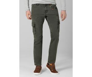 Cargohose TIMEZONE "Regular BenTZ", Herren, Gr. 33, Länge 34, grün, 97% Baumwolle 3% Elastan, normal, Hosen Cargohose (88602938-33) grün