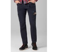 Cargohose TIMEZONE "Regular RogerTZ", Herren, Gr. 38, Länge 30, blau, 98% Baumwolle 2% Elastan, normal, Hosen Cargohose (32281218-38) blau