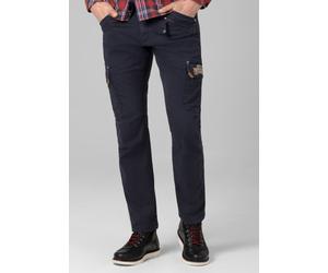Cargohose TIMEZONE "Regular RogerTZ", Herren, Gr. 30, Länge 30, blau, 98% Baumwolle 2% Elastan, normal, Hosen Cargohose (32281218-30) blau