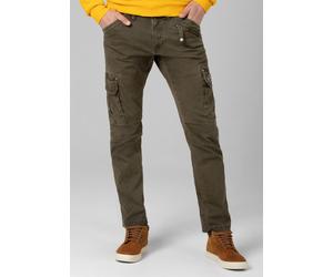 Cargohose TIMEZONE "Regular RogerTZ", Herren, Gr. 33, Länge 32, grün, 98% Baumwolle 2% Elastan, normal, Hosen Cargohose (89089666-33) grün