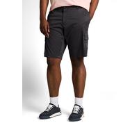 Cargohose TOM TAILOR PLUS, Herren, Gr. 40, N-Gr, grau mini geometric print, Web, Obermaterial: 98% Baumwolle, 2% Elasthan, unifarben, normal kurz, Hosen Cargohose, Cargo-Shorts mit Stretch (90233854-4