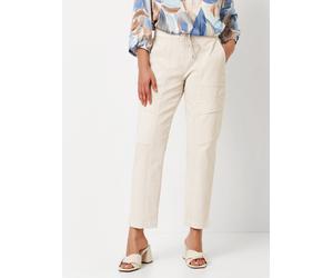 Cargohose TONI "Sue CA", Damen, Gr. 40, N-Gr, beige (sand), Web, Obermaterial: 82% Baumwolle, 15% Polyamid, 3% Elasthan, unifarben, 7/8-Länge, Hosen Cargohose (32031003-40) sand