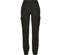 URBAN CLASSICS Cargohose »Ladies High Waist Cargo Pants«, black